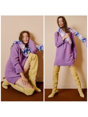 Sezane Freja Purple Dress Size Large​​